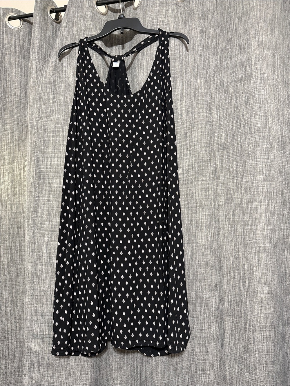 Old Navy Black Diamond Print Sleeveless Dress